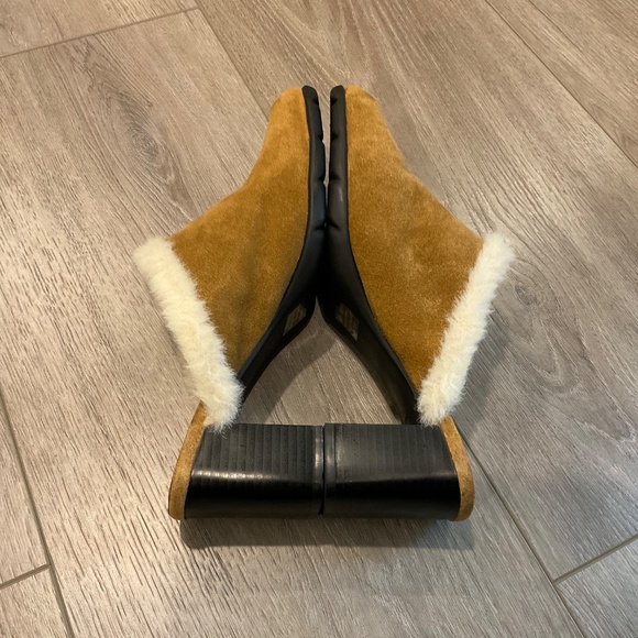 AEROSOLES Mule Heels Brown Leather Lined Size 8 NWOT - Picture 4 of 9